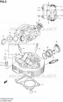 CYLINDER HEAD for Suzuki TU 250 2012