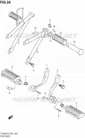 FOOTREST for Suzuki TU 250 2012
