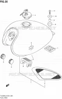 FUEL TANK for Suzuki TU 250 2012