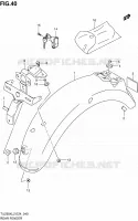 REAR FEDNER for Suzuki TU 250 2012