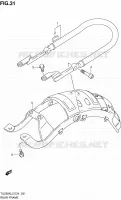 REAR FRAME for Suzuki TU 250 2012
