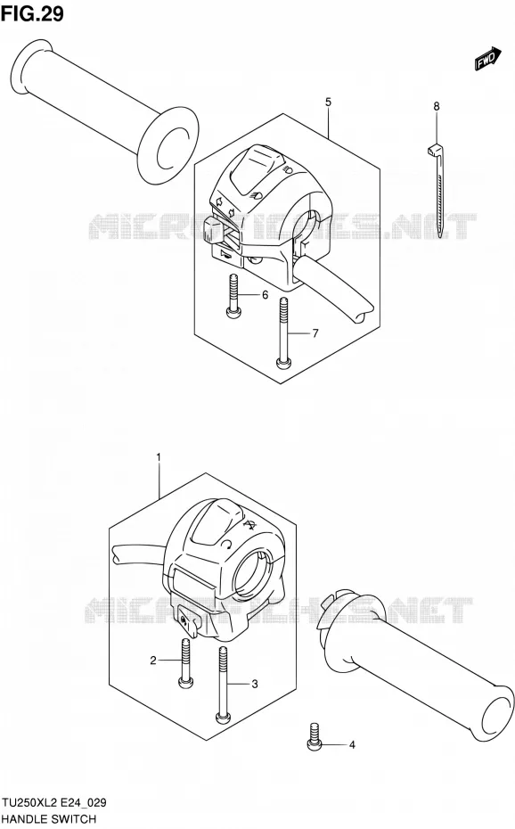 SWITCHES Suzuki MOTO 250 TU 2012  TU250XL2(E24)