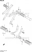 FOOTREST for Suzuki TU 250 2013