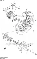 REAR WHEEL for Suzuki TU 250 2013