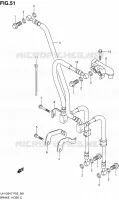 BRAKE HOSE for Suzuki BURGMAN 125 2007