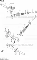 CAMSHAFT   VALVES for Suzuki BURGMAN 125 2007