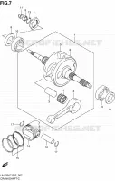 CRANKSHAFT for Suzuki BURGMAN 125 2007
