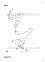 FROM LEG SHIELD (MODEL K7) for Suzuki BURGMAN 125 2007