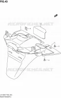 REAR FEDNER for Suzuki BURGMAN 125 2007