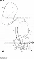 WINDSCREEN for Suzuki BURGMAN 125 2007