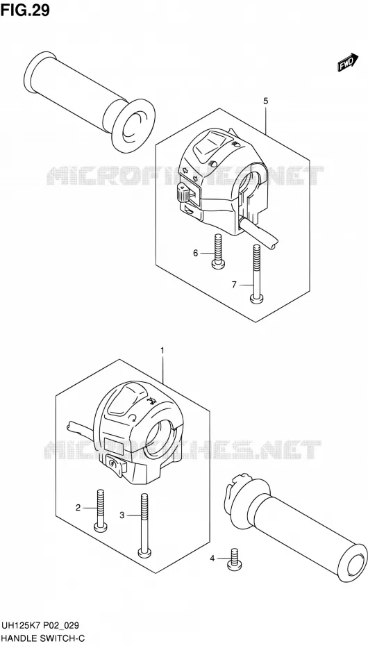 SWITCHES Suzuki SCOOTER 125 BURGMAN 2009  UH125K9(E02)