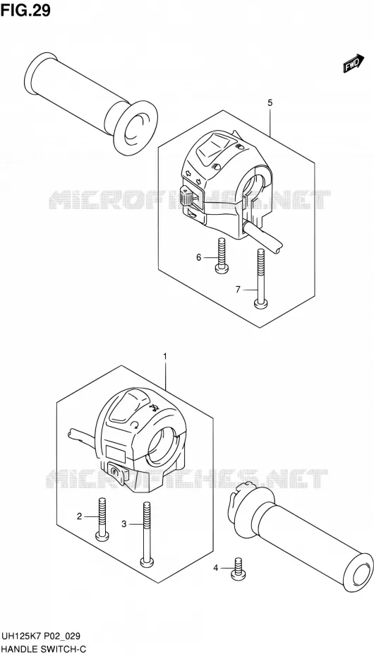 SWITCHES Suzuki SCOOTER 125 BURGMAN 2009  UH125K9(E19)