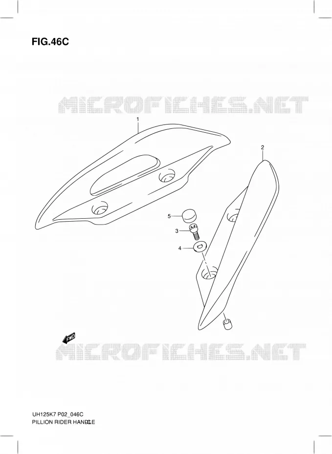 BACKREST (MODEL L0) Suzuki SCOOTER 125 BURGMAN 2010  UH125L0(E02)