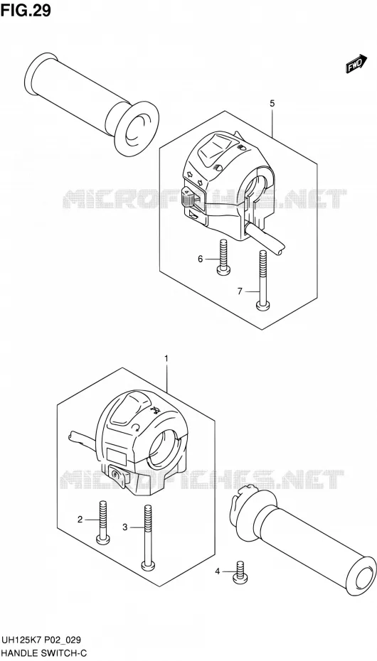 SWITCHES Suzuki SCOOTER 125 BURGMAN 2010  UH125L0(E02)