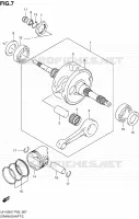 CRANKSHAFT for Suzuki BURGMAN 125 2010