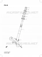 FIG. 48 (G  4) STEERING STEM for Suzuki BURGMAN 125 2010