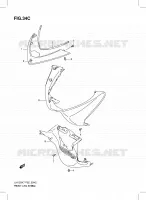 FROM LEG SHIELD (MODEL L0) for Suzuki BURGMAN 125 2010