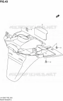 REAR FEDNER for Suzuki BURGMAN 125 2010