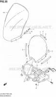 WINDSCREEN for Suzuki BURGMAN 125 2010