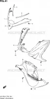 FROM LEG SHIELD for Suzuki BURGMAN 125 2014