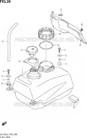 FUEL TANK for Suzuki BURGMAN 125 2014