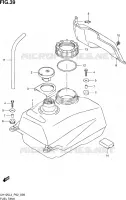 FUEL TANK for Suzuki BURGMAN 125 2014