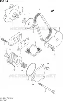 OIL PUMP for Suzuki BURGMAN 125 2014