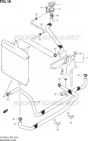 RADIATOR HOSE   EXPANSION TANK for Suzuki BURGMAN 125 2014
