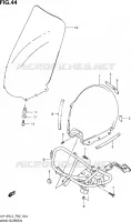 WINDSCREEN (UH125AL4 P19) for Suzuki BURGMAN 125 2014