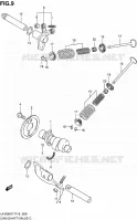 CAMSHAFT   VALVES for Suzuki BURGMAN 200 2009