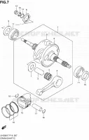 CRANKSHAFT for Suzuki BURGMAN 200 2009
