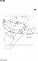 REAR FEDNER for Suzuki BURGMAN 200 2009