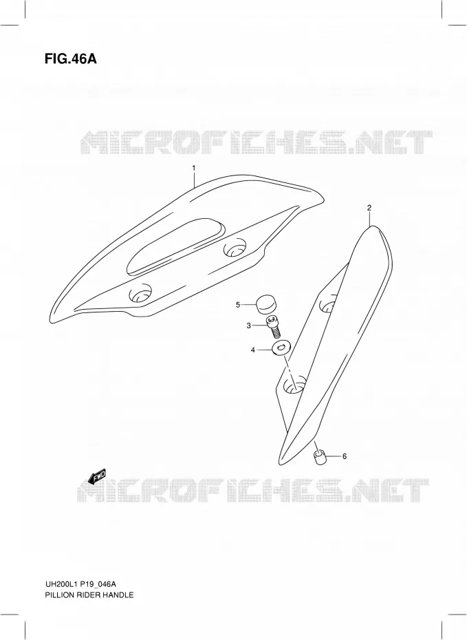 BACKREST (MODEL EXECUTIVE P19) Suzuki SCOOTER 200 BURGMAN 2011  UH200L1(P02)