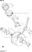 CRANKSHAFT for Suzuki INTRUDER 1500 2013