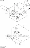 GRIPS & LEVERS (VL1500L3 E24) for Suzuki INTRUDER 1500 2013