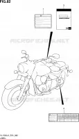 LABEL (VL1500BL3 E24) for Suzuki INTRUDER 1500 2013
