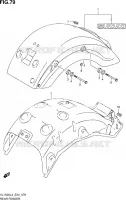 REAR FEDNER (VL1500L3 E24) for Suzuki INTRUDER 1500 2013
