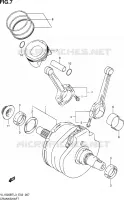 CRANKSHAFT for Suzuki INTRUDER 1500 2013