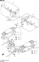 FOOTREST (VL1500BTL3 E02) for Suzuki INTRUDER 1500 2013