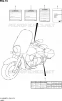 LABEL (VL1500BTL3 E02) for Suzuki INTRUDER 1500 2013