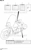 LABEL (VL1500BTL3 E19) for Suzuki INTRUDER 1500 2013