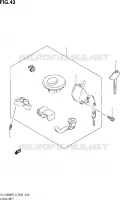 LOCK SET (VL1500BTL3 E02) for Suzuki INTRUDER 1500 2013