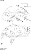 REAR FEDNER for Suzuki INTRUDER 1500 2013