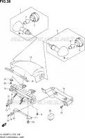 REAR TURNSIGNAL LAMP for Suzuki INTRUDER 1500 2013
