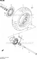 REAR WHEEL for Suzuki INTRUDER 1500 2013
