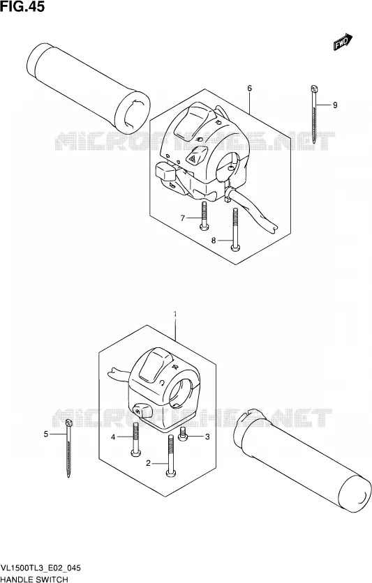 SWITCHES Suzuki MOTO 1500 INTRUDER 2013  VL1500T L3 (E19)