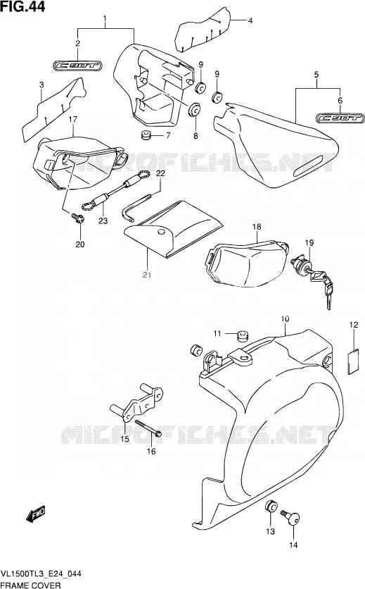 FAIRING Suzuki MOTO 1500 BOULEVARD 2013  VL1500T L3 (E24)