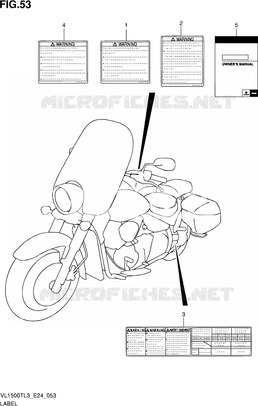 LABEL Suzuki MOTO 1500 BOULEVARD 2013  VL1500T L3 (E24)