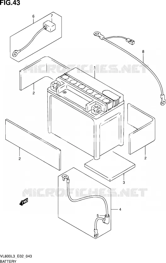 BATTERY Suzuki MOTO 800 VOLUSIA 2013  VL800 L3 (E02)