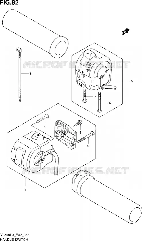 SWITCHES Suzuki MOTO 800 VOLUSIA 2013  VL800 L3/VL800T L3 (E24)